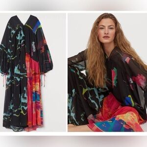 H&M Voluminous Chiffon Dress Large